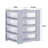 Wham Shallow 4 Drawer Unit Steel