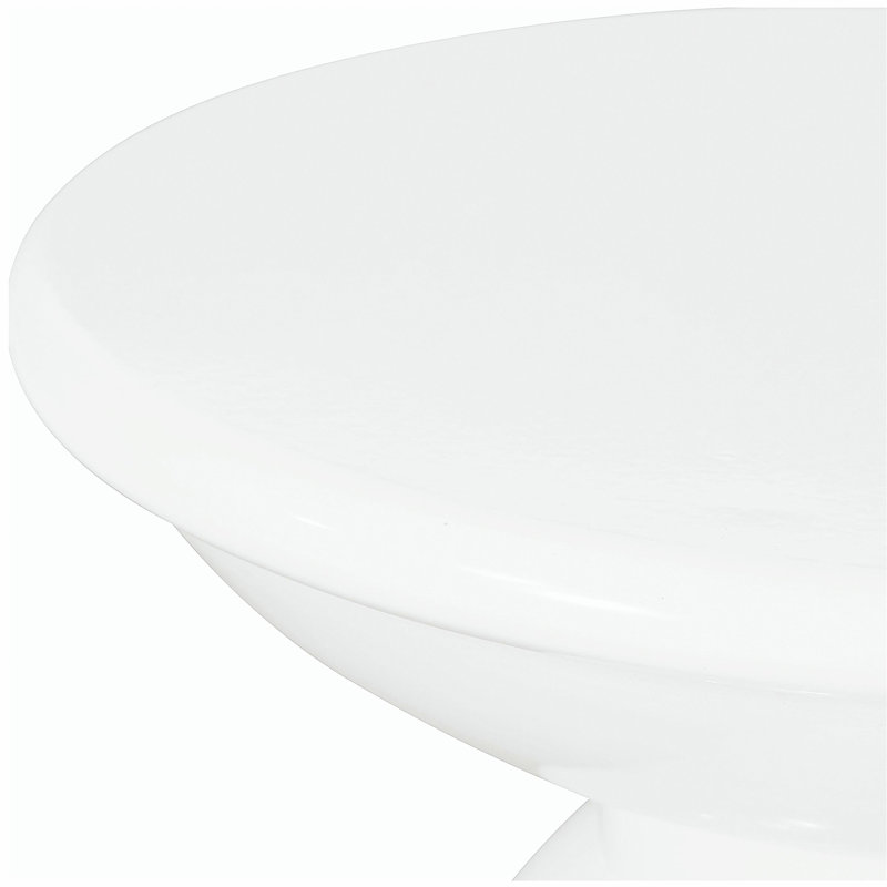 Table d'appoint d'extérieur, Blanc