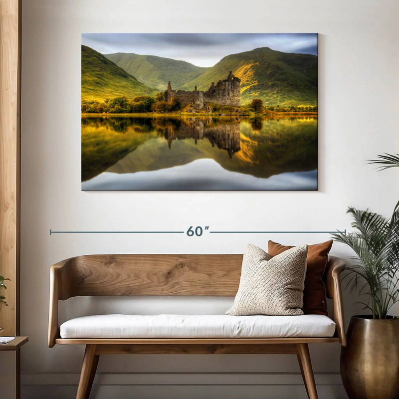 Kilchurn Castle Loch Reflection, H 32 po x l 48 po