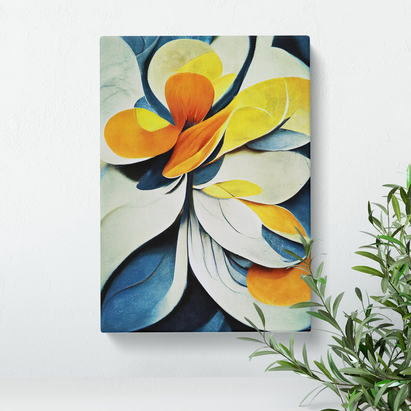XC1022-508X Amazing Abstract Flowers No.5 - Wrapped Canvas Print, 76cm H x 50cm W x 3cm D