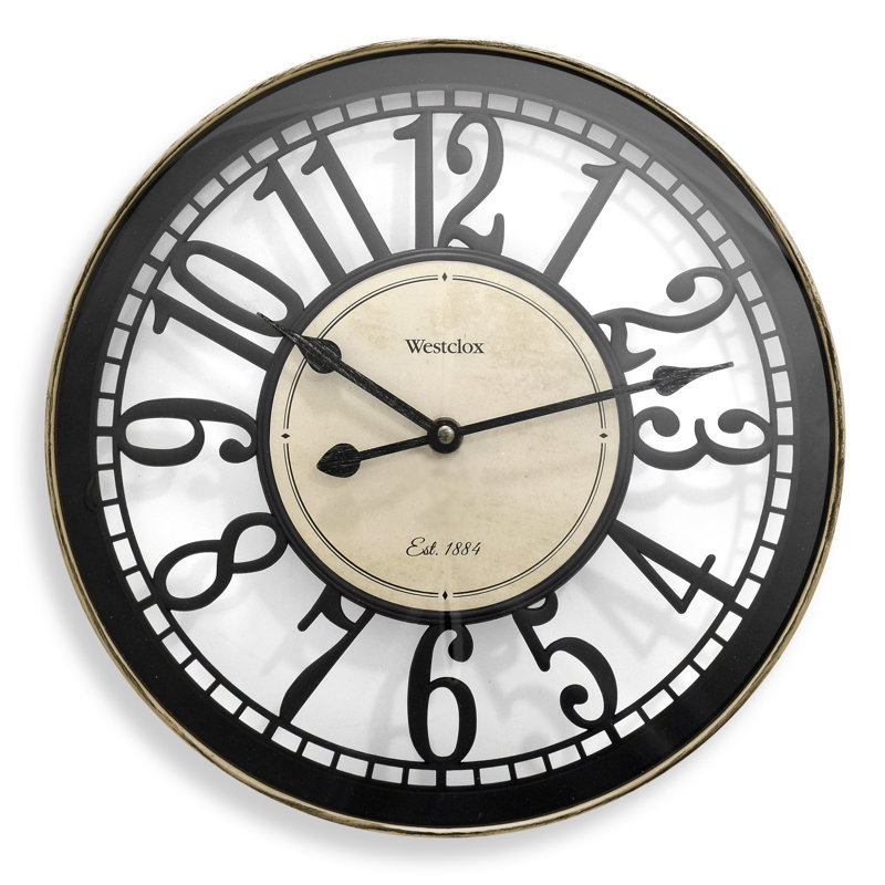 Westclox 12" Multicolored Open Dial Wall Clock