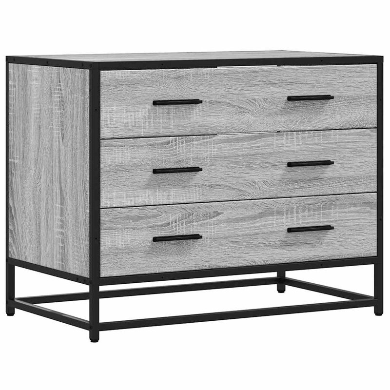 Sharrika Metal Standard Accent Chest, Grey Sonoma