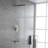 Brushed Nickel Complete Shower System With Rough In-Valve-125374870