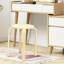 Chaise d'appoint empilable en beige