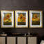 FLORAL Series CDXCVII - Impression personnalisée de qualité supérieure avec passe-partout - 3 pièces-302770693-302770697