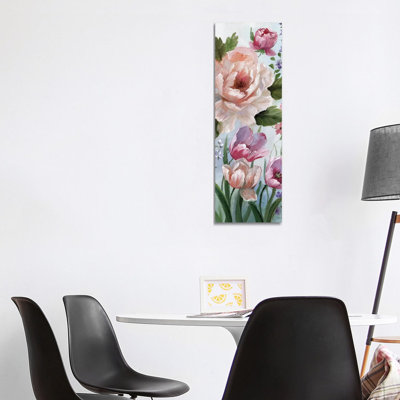 Romantic Botanical I by Nan - Panoramic Painting on Canvas