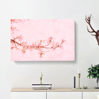 Pink Cherry Blossom - Wrapped Canvas