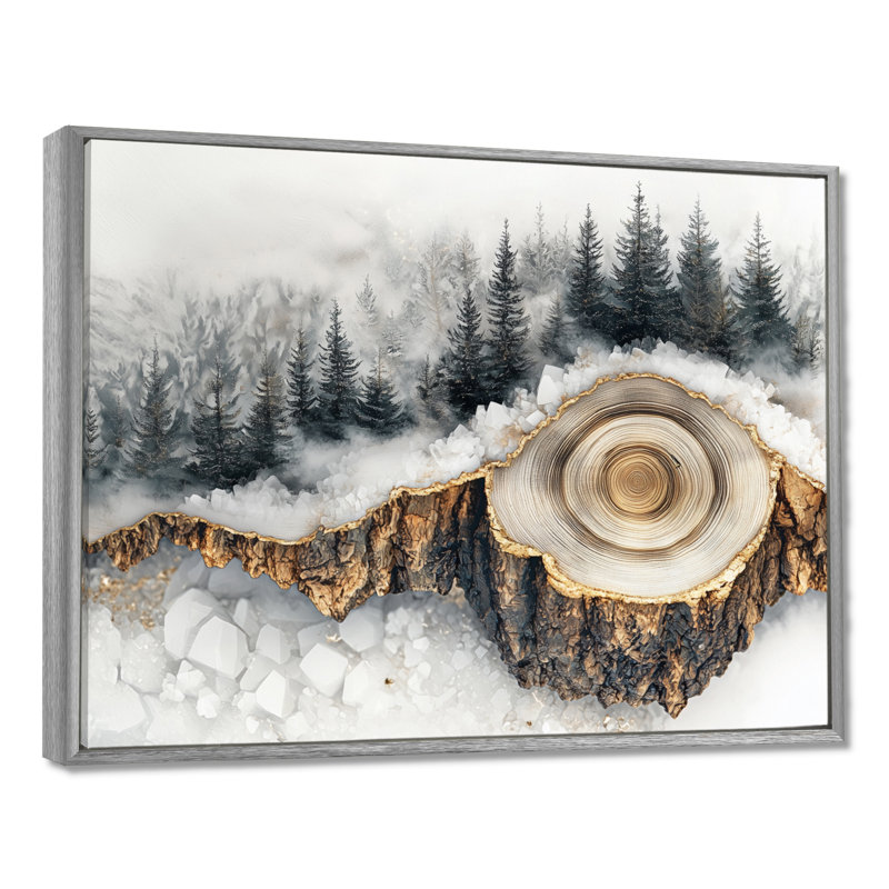 Giovany - Landscapes Wall Art, 34" H x 44" W, Avec cadre, Silver