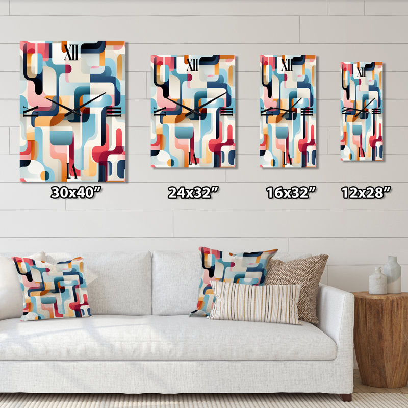 Jarden - Horloge murale moderne abstraite, Grand