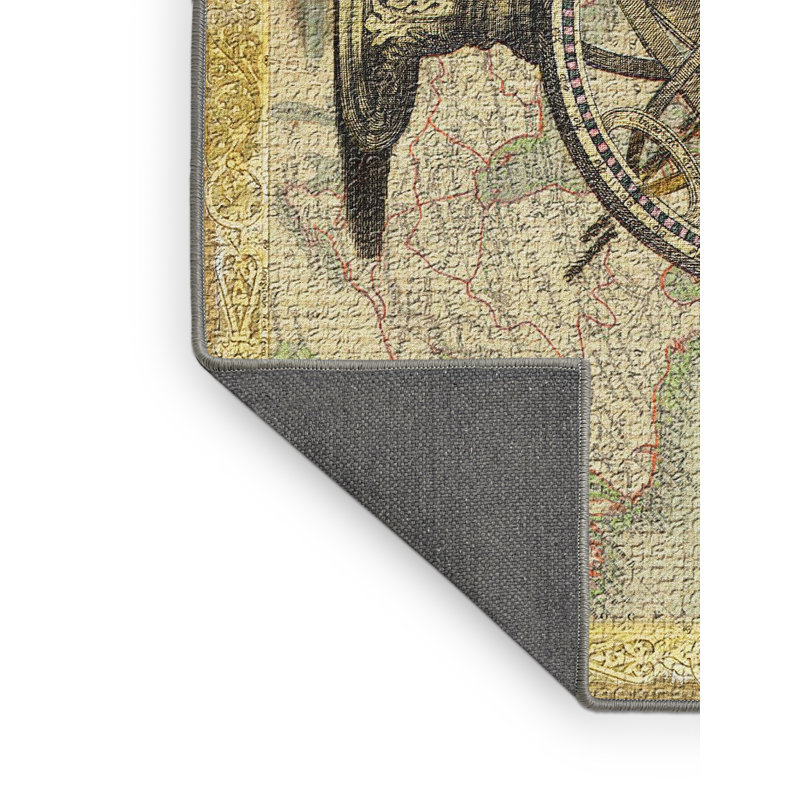 Tapis beige Map, Rectangle 3 pi x 5 pi