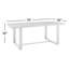 Table de salle à manger d'extérieur en aluminium 78 po Scotia-90294049