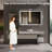 Dokes Super Bright Front & Back LED Lighted Anti-Fog Tempered Glass Bathroom/Vanity Mirror with ETL-1635752282