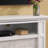Nobleman Criss Cross Media Fireplace with White Tile Accent Mantel