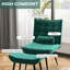 Krystal Accent Chair with Footstool-1463445421