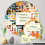 Multicolore artistique expression - miroir mural carré-101221633
