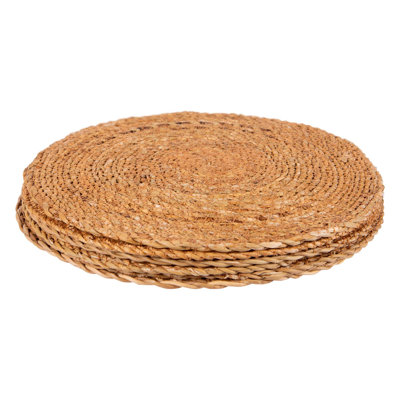 Argon Tableware - Round Woven Typha Placemats - 30cm