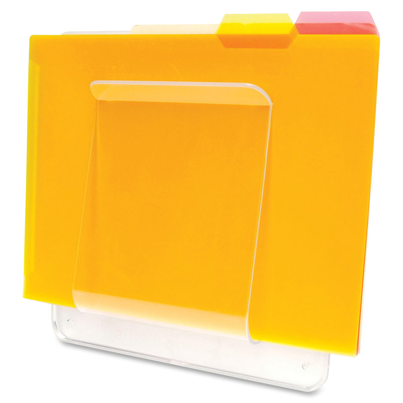 Clear PVC Wall Mount Literature Holder with High-Tension Bracket