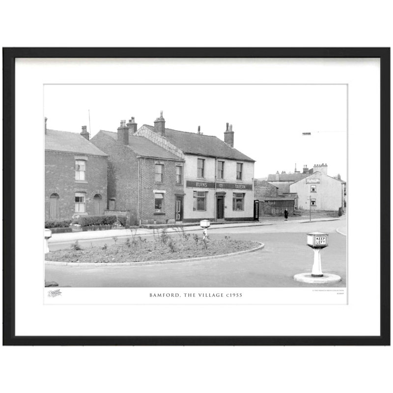 Bamford, The Village C1955 by Francis Frith - Single Picture Frame Print, 28cm H x 36cm W x 2.3cm D