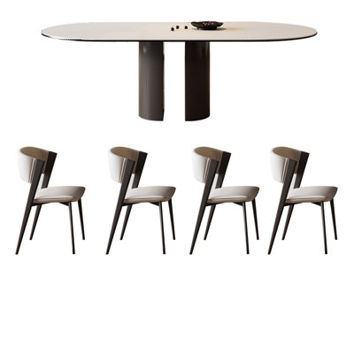 Rock plate modern high quality dining table sets.