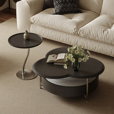 Table basse lumineuse et luxueuse