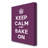 Keep Calm And Bake On - Wrapped Canvas Print-39684300