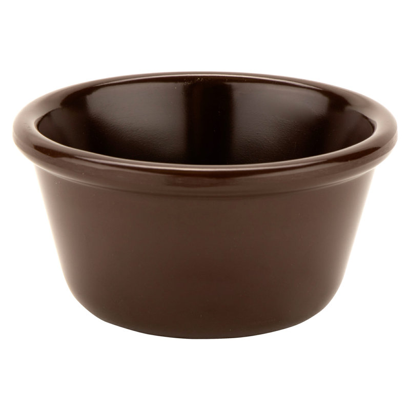 G.E.T. Melamine 12 Piece Ramekin / Soufflé Dish Bakeware Set, Brown