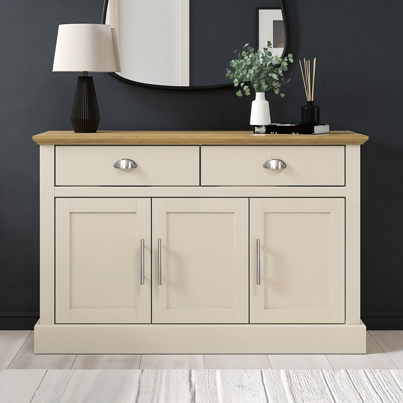 Sufy Octave Wide 3 Door 2 Drawer Sideboard, Natural