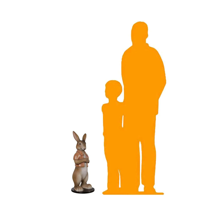 Statue de lapin Rob avec la veste courte Rob The Bunny