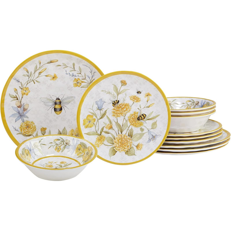 Service de table 12 pièces Certified International Bee Sweet