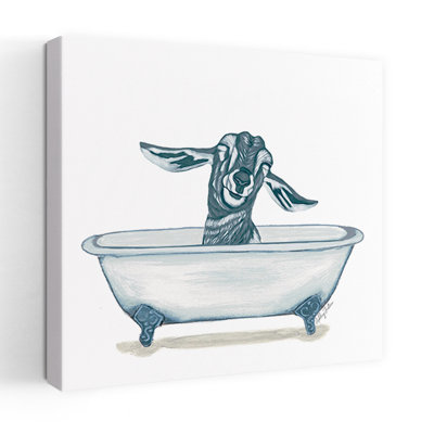 Goat In Tub Abstract Contemporary Art