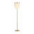 Shonda 63''H Gold Traditional Floor Lamp With Cream Fringe Shade