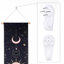 Tapisserie en coton avec accessoires de lune et tige
