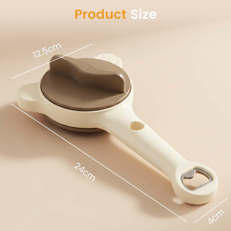 Outil d'ouverture de pot multifonctionnel pour bouteille d'eau avec tête rotative Ouvre-bouchon de bouteille à taille ajustable