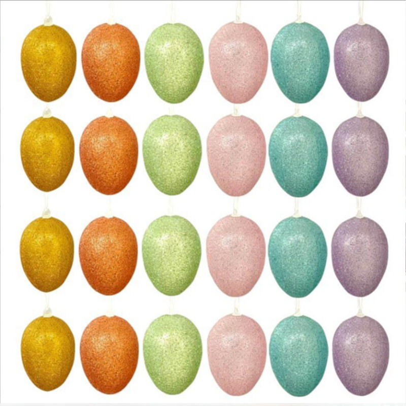 24 Pack Easter 4cm Eggs Pendants