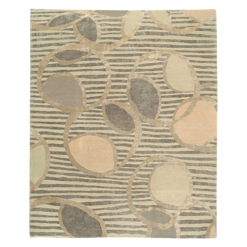 Ione Striped Area Rug, Rectangle 9' x 12'