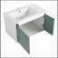 Ensemble de meuble-lavabo simple avec plateau 35,60 Reutter
