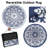 Round Outdoor Rugs for Patio 10Ft Waterproof Patio Rugs Clearance Plastic Lightweight RV Camping Mat Circle Outdoor Area Rug for Porch Camper Deck Beach Balcony Backyard-203176015-203176019