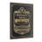 Winston Porter Barrel Aged Whiskey Embossed Black and Gold Metal Bar Sign