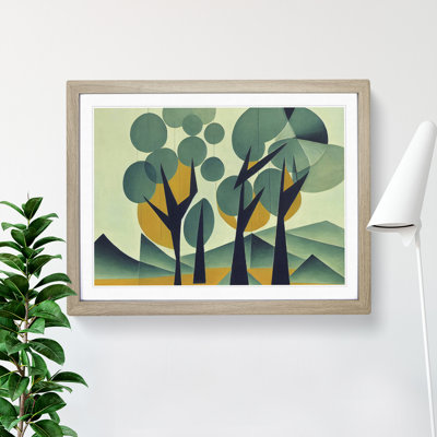 Spellbinding Abstract Trees - Framed Print