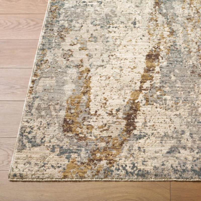Rueben Machine Woven Rug, Rectangle 4'12" x 7'5"