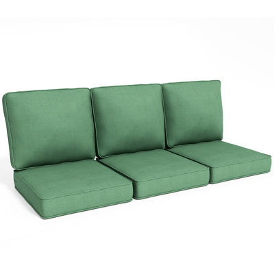 23 In. X 24 In. 3-Piece Outdoor Patio Replacement Cushion Outdoor Lounge Chair Cushion