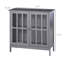Buffet Kleankin, armoire de rangement avec 2 portes, crédence pour multifonction dans la cuisine, la console, le salon