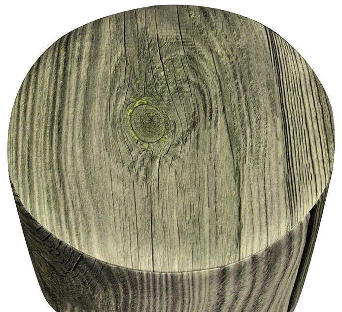 Solid + Manufactured Wood Accent Stool