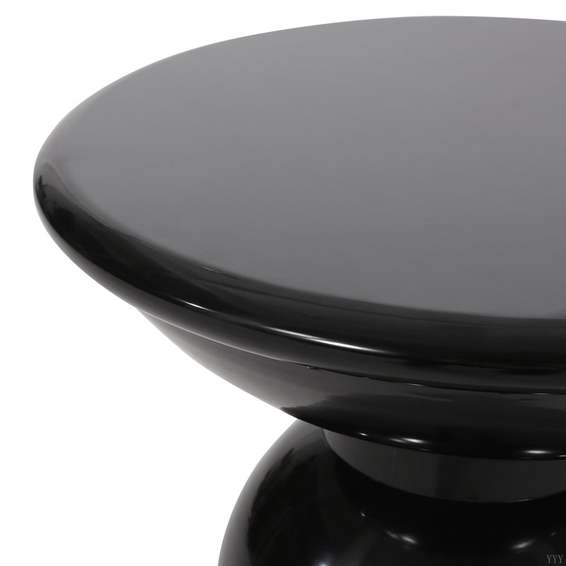 Ensemble de 2 tables d'appoint en fer Serenita, Noir
