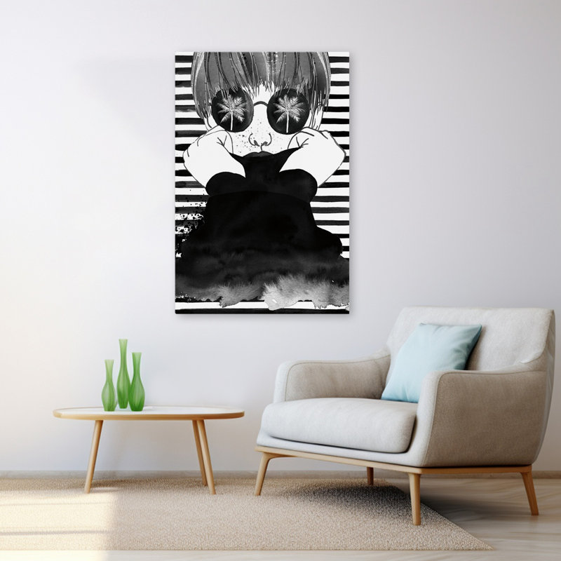 À la recherche du paradis - beauté abstraite, art noir et blanc, H 48 po x l 32 po