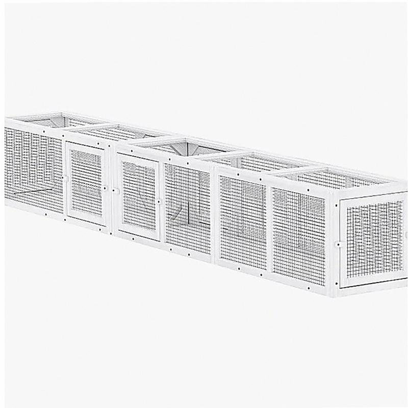 Tunnel pour chat polyvalent, cage pour chat, Blanc