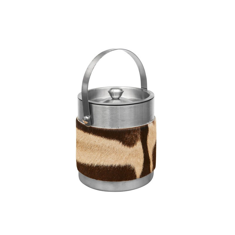 Zebra Hide Ice Bucket