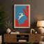 Leaping Hare Modern - Wrapped Canvas-1696923890-1696923901
