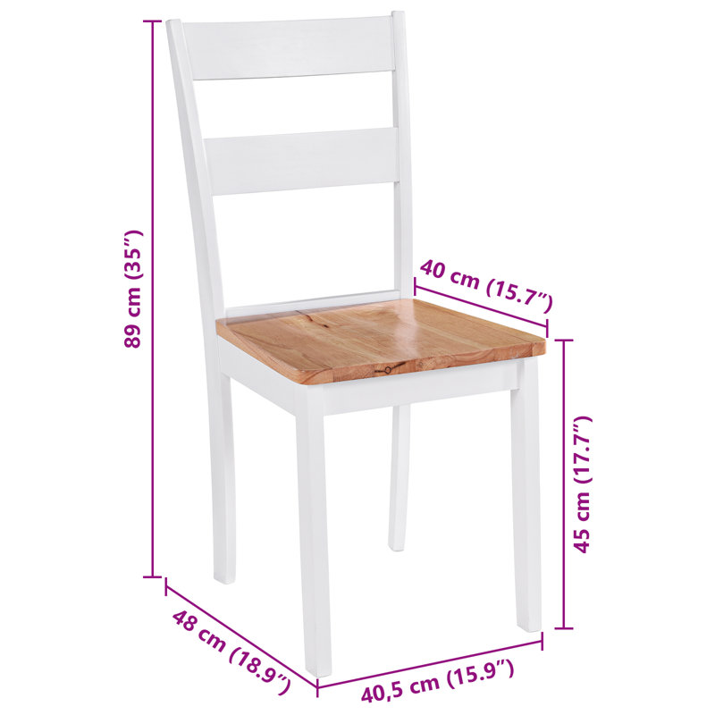Funon 45cm H Side Chair in White