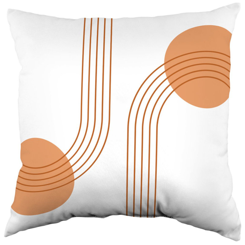 Oreiller géométrique Mid Century Modern
